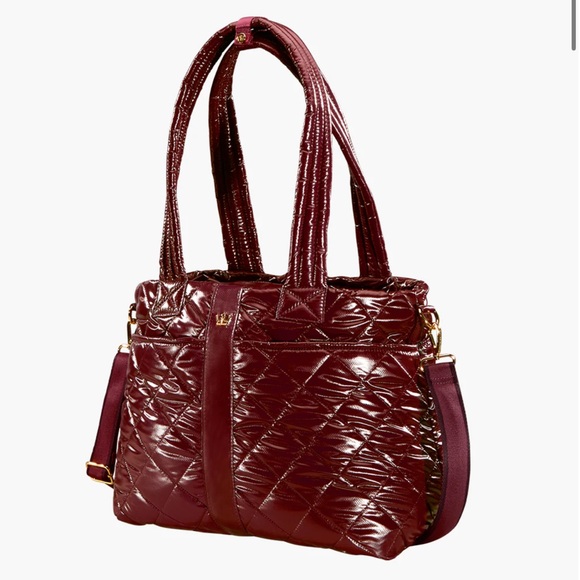 Oliver Thomas Maxed Out Wanderlust Tote Bordeaux NWT - Picture 5 of 7